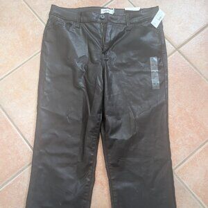 Brand New Faux leather pants size 16